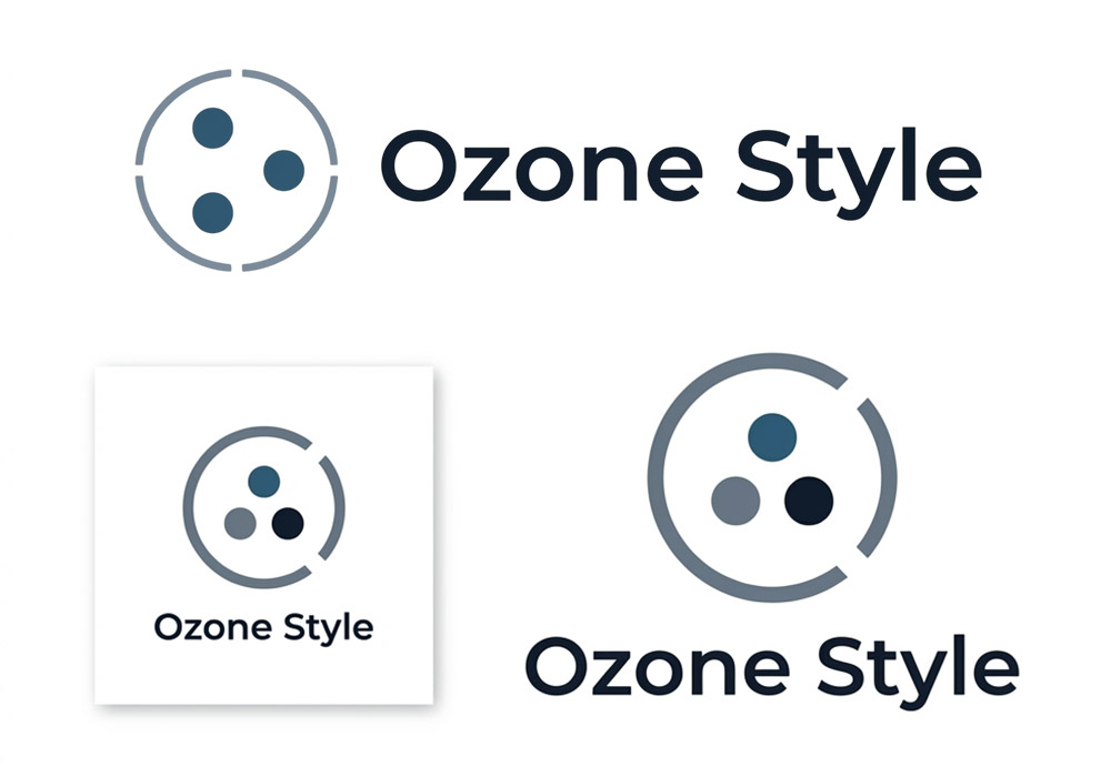 オゾンスタイルのロゴデザイン